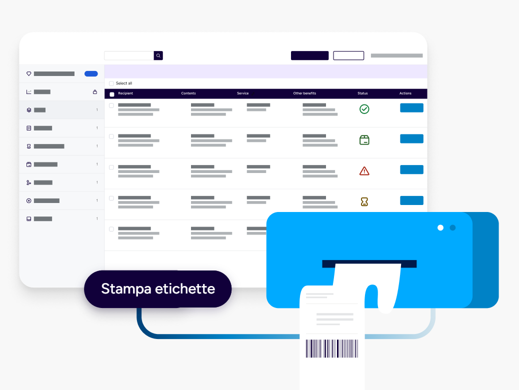 Spedizioni in blocco